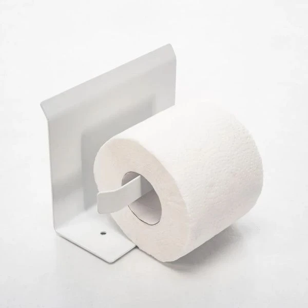 Держатель для туалетной бумаги металл белый 805-002W
