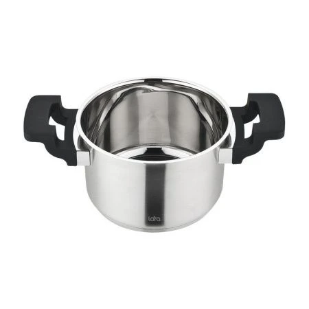 Кастрюля 5,1л нерж.сталь ПРЕМИУМ стекл.крышка 22см, h13,5см, индукц.капс.дно LR02-293 (4)