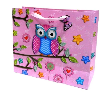 Пакет бумажный 26*31*12см (4 вида) JC-1884/32801 M (480)