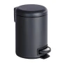 Набор для ванной комнаты 2пр металл черн.матовый ELIT (ведро с педалью 3л 25,5*17,5, ершик 38*8,5см)