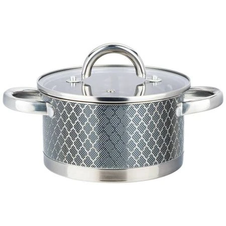 Кастрюля 1,8л 16*9см нерж.сталь со стекл.крышкой