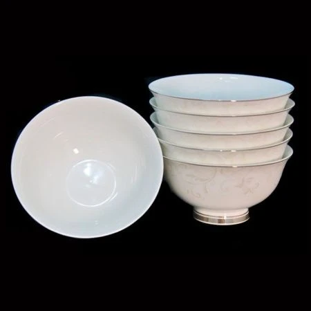 Салатники набор 6шт 15см фарфор СЕРЫЙ ШЕЛК подар.уп. (16) ВЫВОД