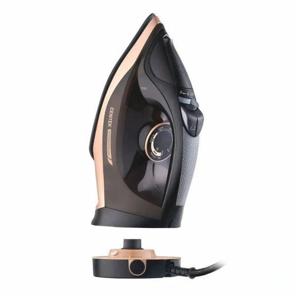 Утюг пластик Centek CT-3303 3300Вт беспроводной, керам.подошва, Капля-стоп, подзарядка (6)