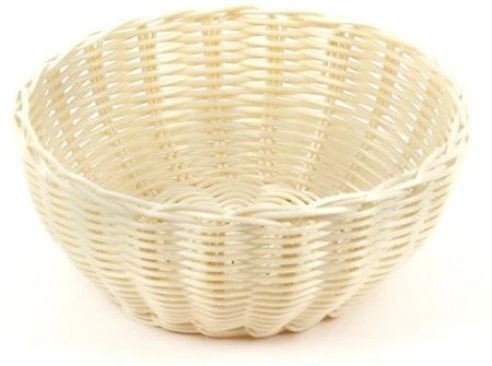 яяяКорзинка плетеная 20,5х8,5см пластм. белая KT2025 кт1899 (80)