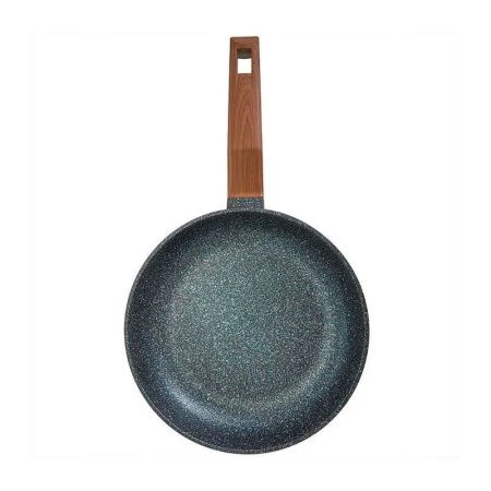 Сковорода 24см алюминий АП МЕГАЛИТ 14 ручка soft-touch Гранит (8)