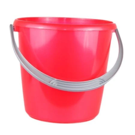Ведро 7л пластик СОЛО красное перламутровое без крышки С632 (20)