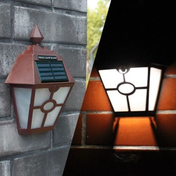 Светильник садовый настенный на солнечной батарее 14*19см PM-614 (72)