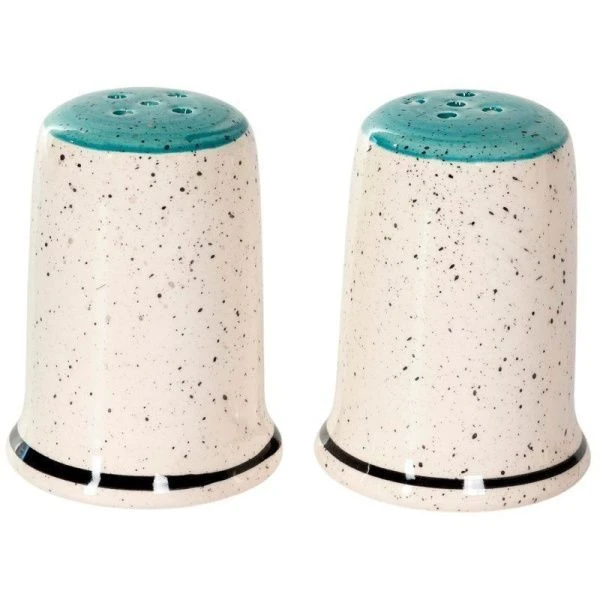 Набор для специй 2пр (солонка, перечница) керамика Аэрография МЯТНЫЙ БРИЗ (36)