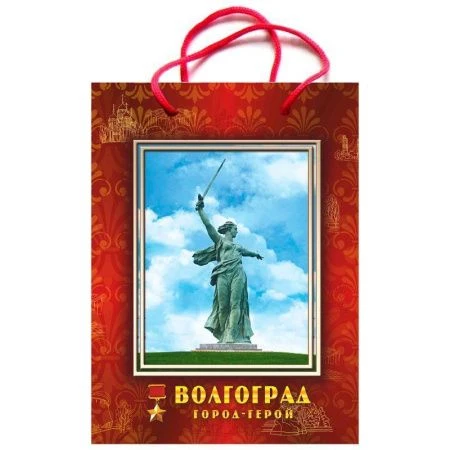 Пакет бумажный средний Волгоград 172*233мм 096-02R-80 (10)