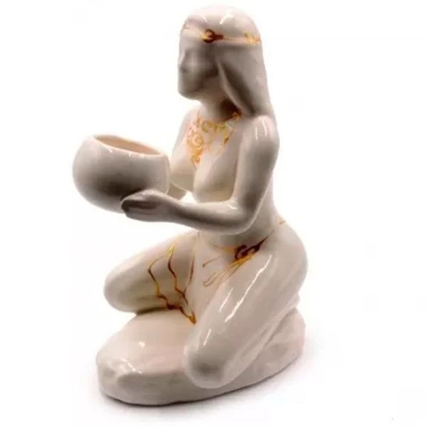 Аромалампа керамика 20см Жрица глазурь NDV033