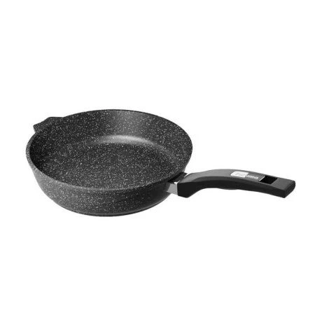 Сковорода 26см алюминий АП ГРАНИТ BLACK стекл.крышка, съемная ручка (5)