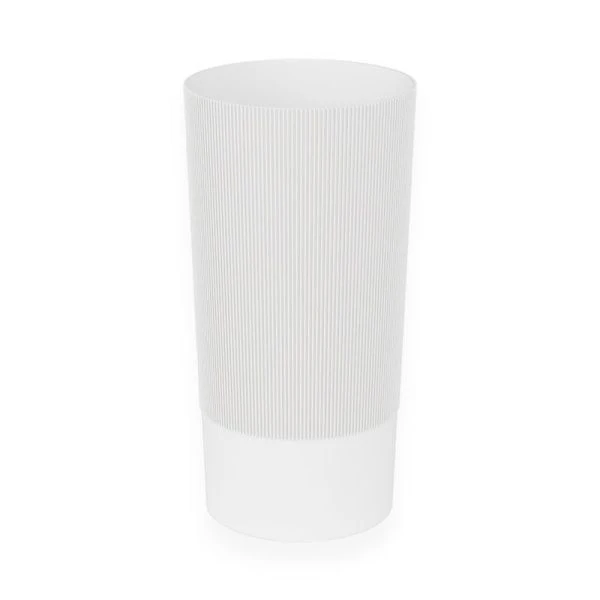 Ваза для цветов 40см 9,85л пластик ВЕРСАЛЬ белая (под срезку) d20см (8)