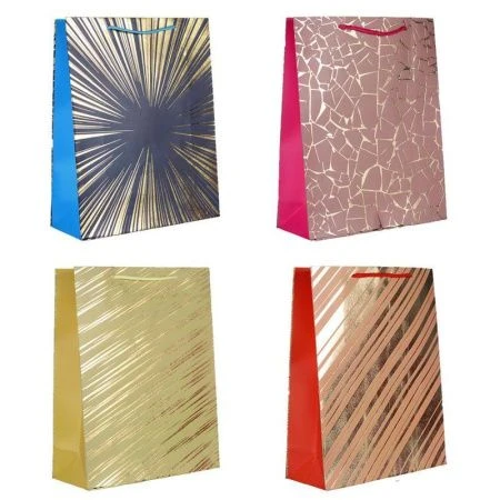 Пакет бумажный 26*32*10см микс 24824M (12/480)