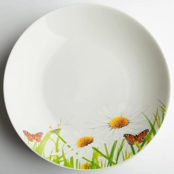 Сухарница 27см фарфор РОМАШКА блюдо круглое 1,3л (5)