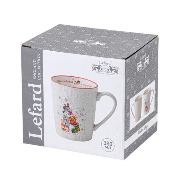 Кружка 380мл фарфор ВРЕМЯ ПОДАРКОВ И СЮРПРИЗОВ (36)