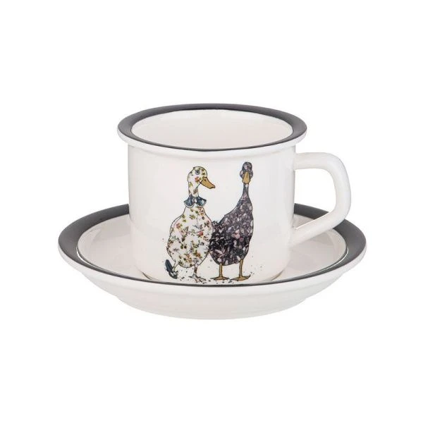 Чайный набор 2пр фарфор Family Farm на 1 персону 200мл (2/24)