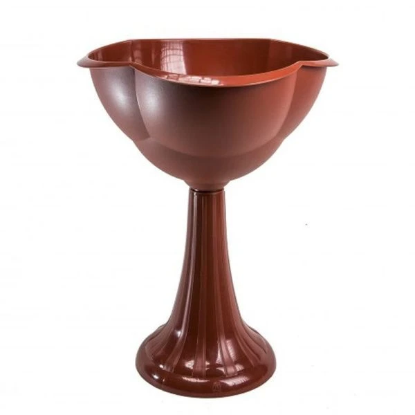 Вазон на высокой ножке 30л терракот Бр.8.21 (5)