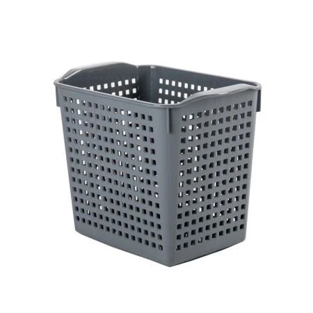 Корзинка 2,8л 200*135*165мм пластик ЛОФТ серый без крышки (12)