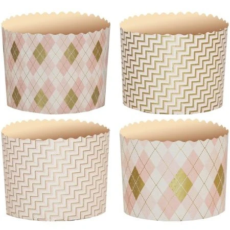 Форма для кулича 110*85мм 300мл бумажная РОМБИКИ (1900)