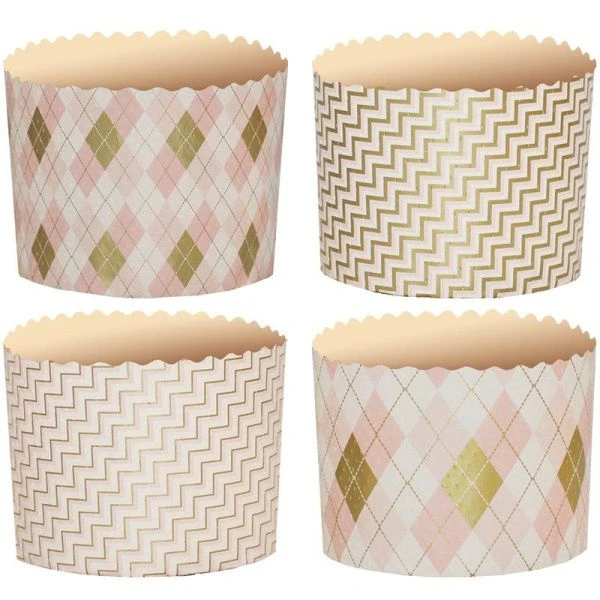 Форма для кулича 110*85мм 300мл бумажная РОМБИКИ (1900)
