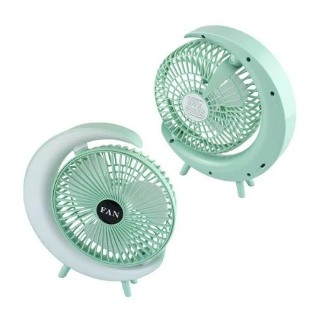Вентилятор настольный портативный с LED подсветкой, USB 6,5см (40)