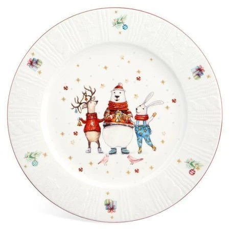 Тарелки мелкие набор 2шт 26,5см фарфор Winter Story обеденные (12)
