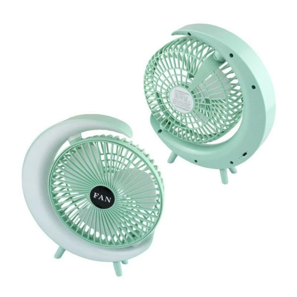 Вентилятор настольный портативный с LED подсветкой, USB 6,5см (40)