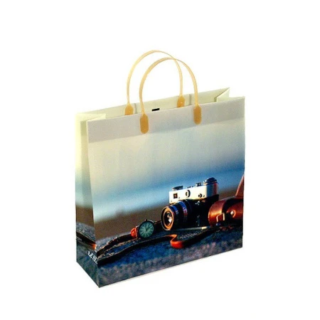 Пакет с пластиковой ручкой полиэтилен 30*30*10см Фото на природе 19-175 (20/200)