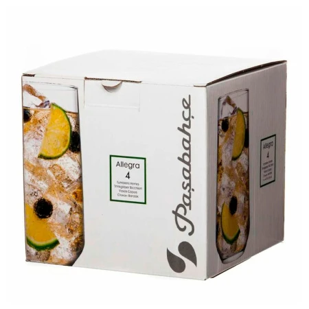 Стаканы набор 4шт 470мл стекло АЛЛЕГРА высокие (6)