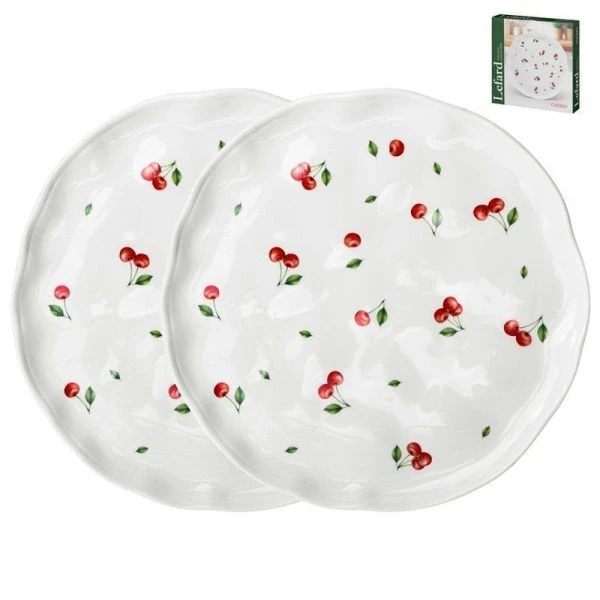 Тарелки мелкие набор 2шт 25,5*2,5 керамика CHERRY обеденные (12)