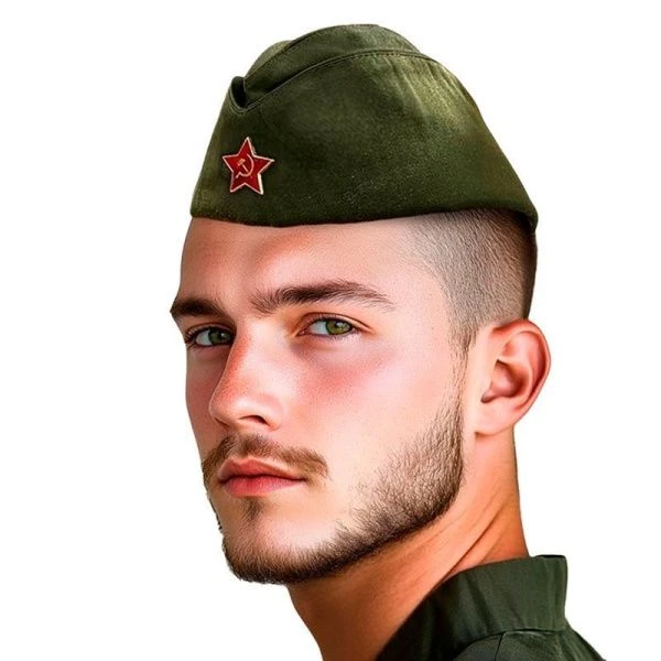 Пилотка военного полиэстер р-р 56-58см