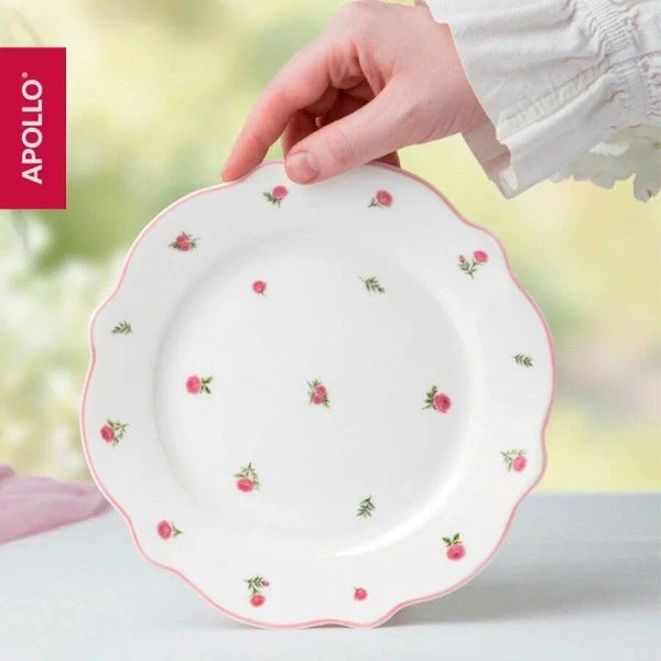 Тарелка мелкая 19см фарфор French rose десертная FRR-07 (48)