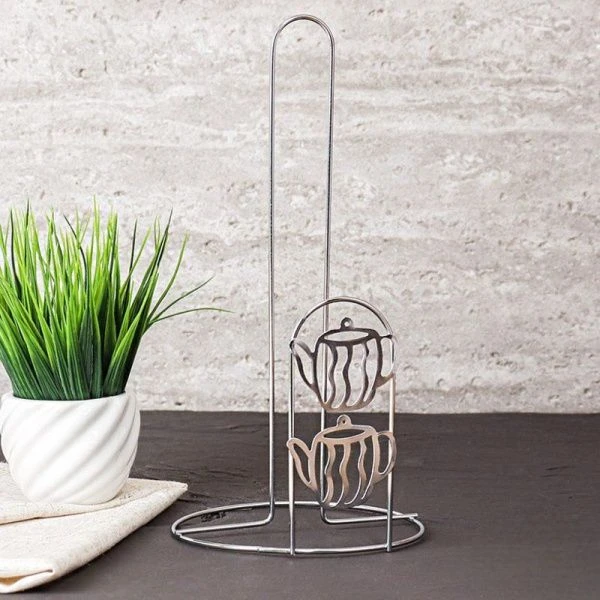 Держатель для бумажных полотенец 27*14см металл Чайничек BT-130 (300)