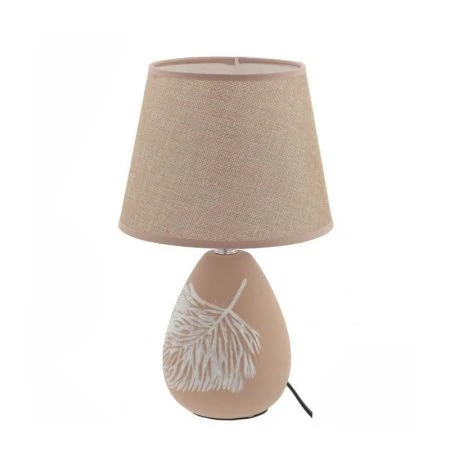 Лампа настольная с абажуром керамика 19,5*19,5*31см Е14, шнур 0,9м (24)