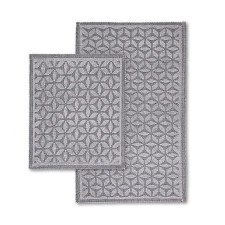 Набор ковриков в ванную 2пр 60*100/50*60см хлопок COTTON PACIFIK BEYAZ (5)