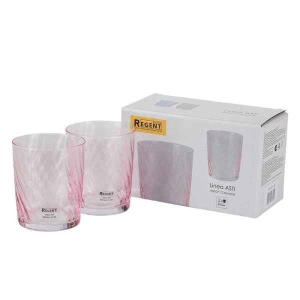 Стаканы набор 2шт 375мл стекло ASTI 81-306 (12)