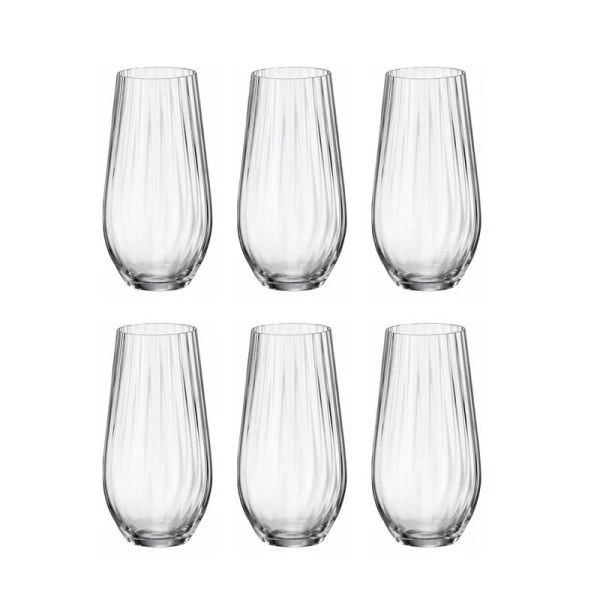 Стаканы для воды набор 6шт 580мл стекло КОЛУМБА Optic 91E/2SG64/0/00000/580-664 (8)