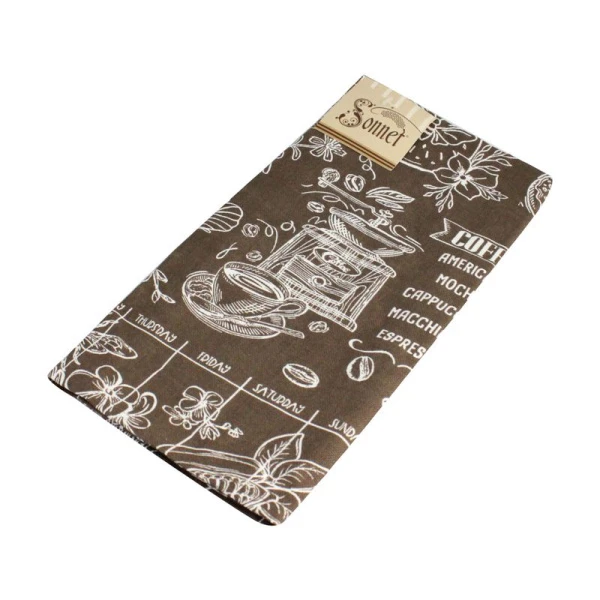 Полотенце кухонное 45*70(+/-5)см рогожка КУЛИНАР с каймой LeSonnet арт. 21