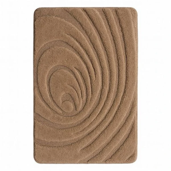 Коврик в ванную 60*100см полипропилен/латекс Lemis светло-коричневый 3019