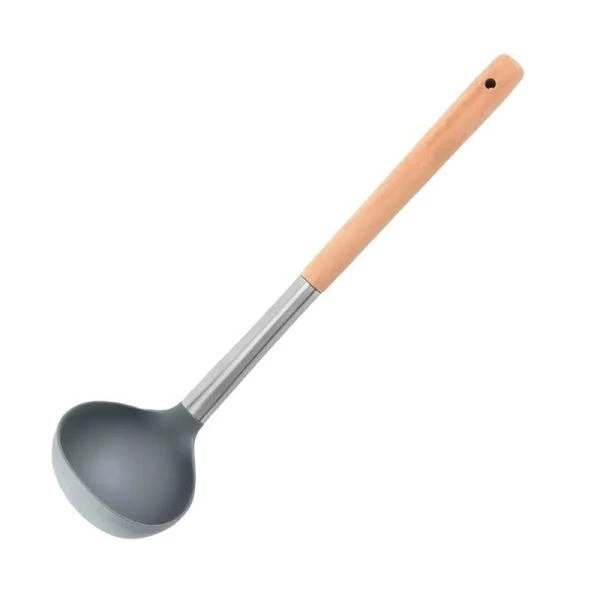 Половник поварской 34*8,2см силикон/металл/дерево (180) ST-1712 Половник поварской 34*8,2см силикон/металл/дерево (180) ST-1712