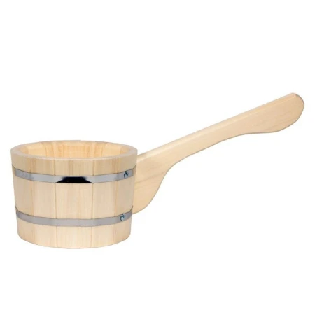 Ковш бондарный 500мл дерево Банная Линия (5)