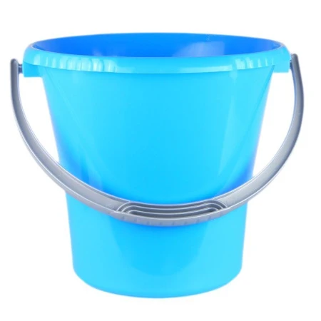 Ведро 10л пластик ЛИБЕРТИ голубое мерное без крышки (14)