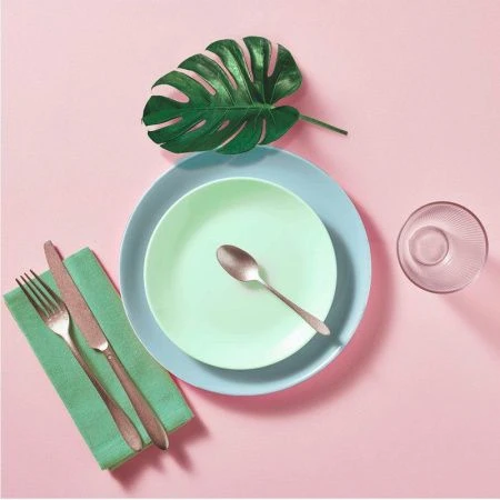 Тарелка мелкая 25см стеклокерамика ДИВАЛИ ПАРАДАЙС БЛЮ обеденная V5720 (24)