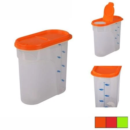 Емкость для сыпучих продуктов 1,75л пластик с дозатором (12)