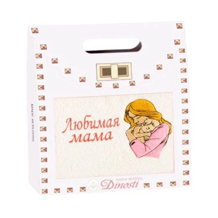 Полотенце махровое 30*70см арт. ОМ-814 Любимая мама