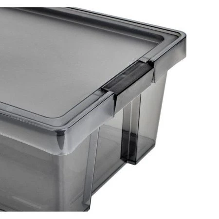 Контейнер для хранения 7,5л пластик ХЕНДИ черный прозрачный (17)