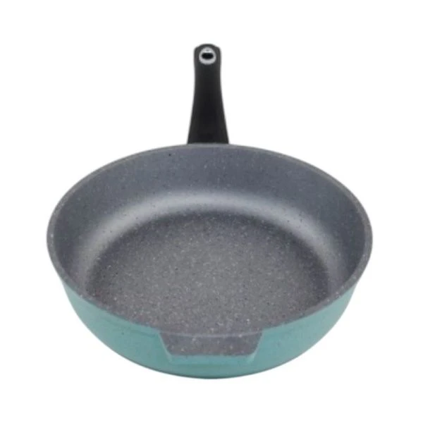 Сковорода 30см алюминий АП Marble evolution silver с несъемной ручкой (8)