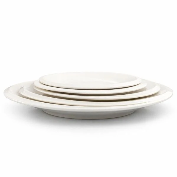 Тарелка мелкая 25см фарфор БЕЛЫЙ МОНО 10" JC-17806 (35)