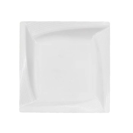 Тарелка одноразовая пластик квадратная 115*115мм набор 6шт Complement Quadro White (40)