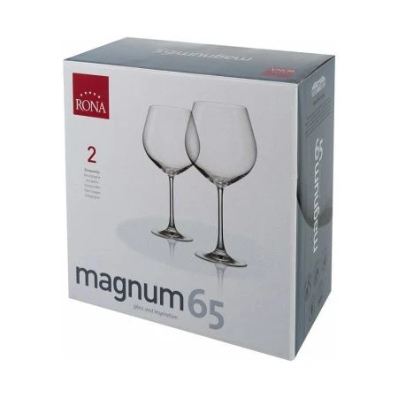 Бокалы для вина набор 2шт 650мл стекло RONA MAGNUM (12)